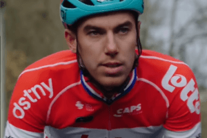 Maillot Cyclisme Eenkhoorn Team Lotto DSTNY – Vermarc Blanc Taille S